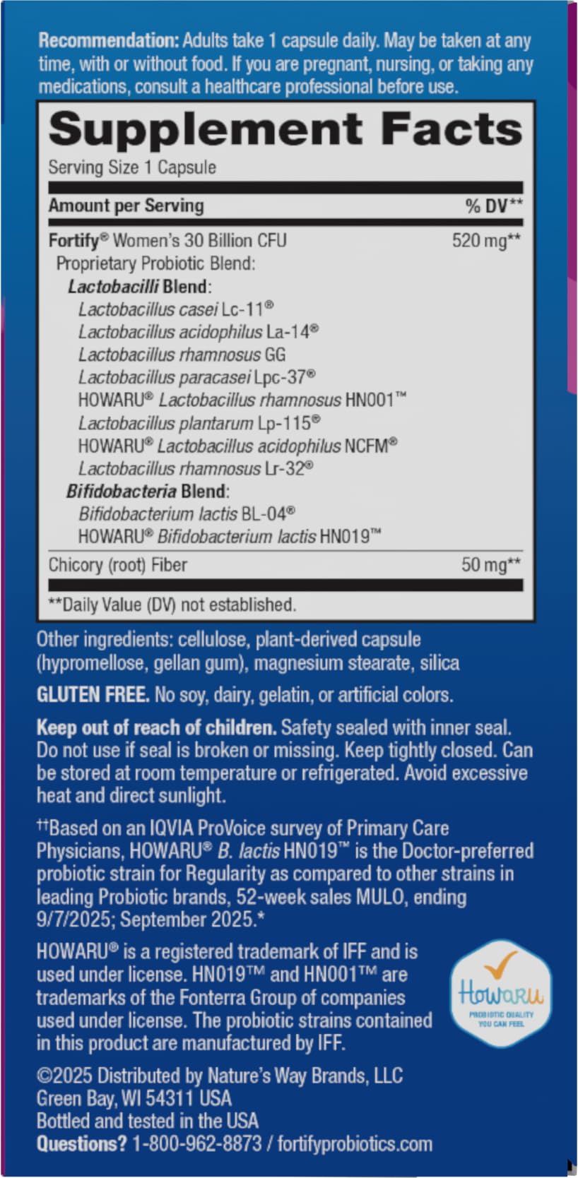 Nature's Way Fortify Women’s Probiotic 30 Billion CFU, 30 ct — Amazon image 9