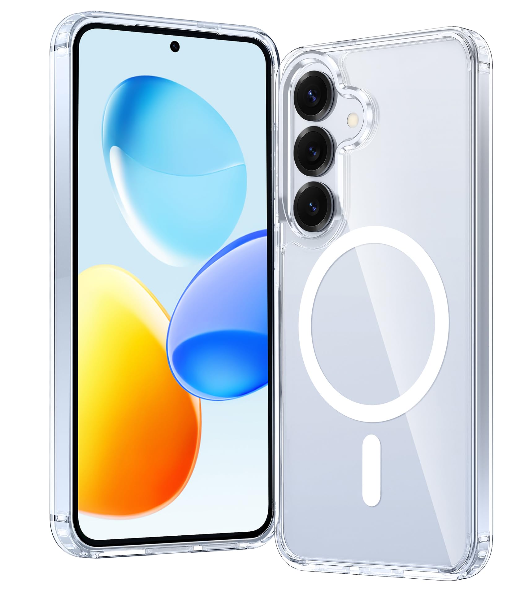 FNTCASE for Samsung Galaxy S25-Plus Case Clear Compatible with Magsafe