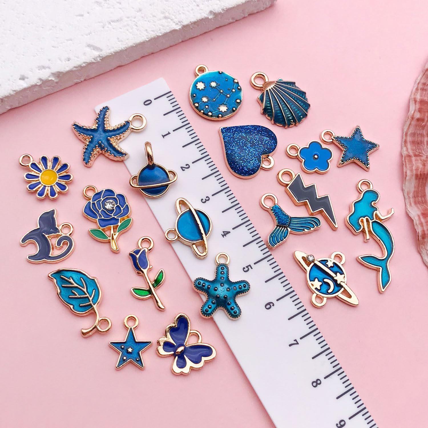 Youdiyla 40pcs Enamel Charms Alloy Metal Charms for Jewelry Making Necklace Bracelet Earring DIY Accessories - Image 4