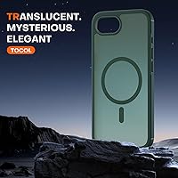 Vista 5 de TOCOL Funda para iPhone 17e, compatible con Magsafe, protección militar contra caídas, delgada, translúcida, mate, a prueba de golpes, para iPhone