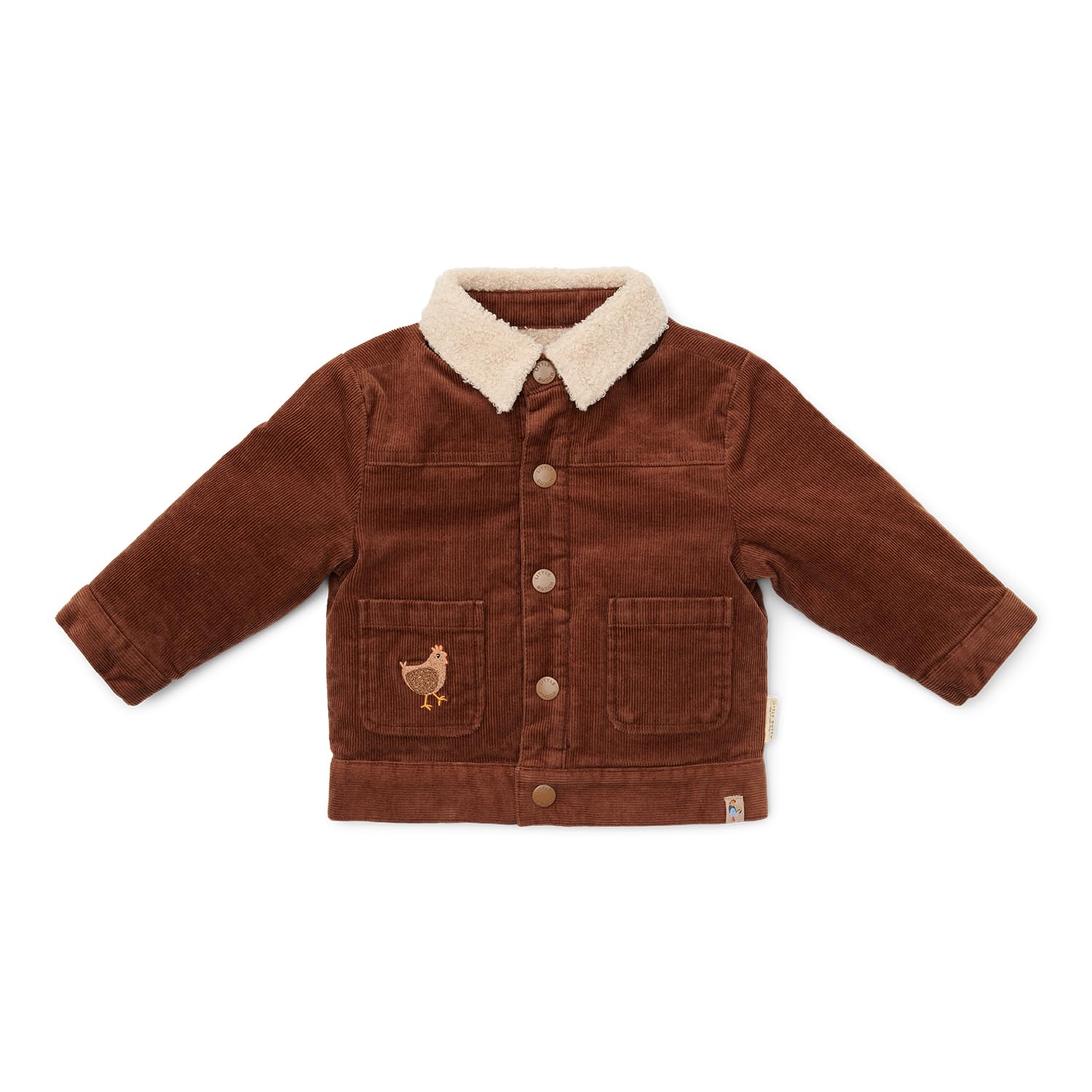 Little Dutch CL24092099 Wendejacke - Little Farm braun/sand (Gr. 74)