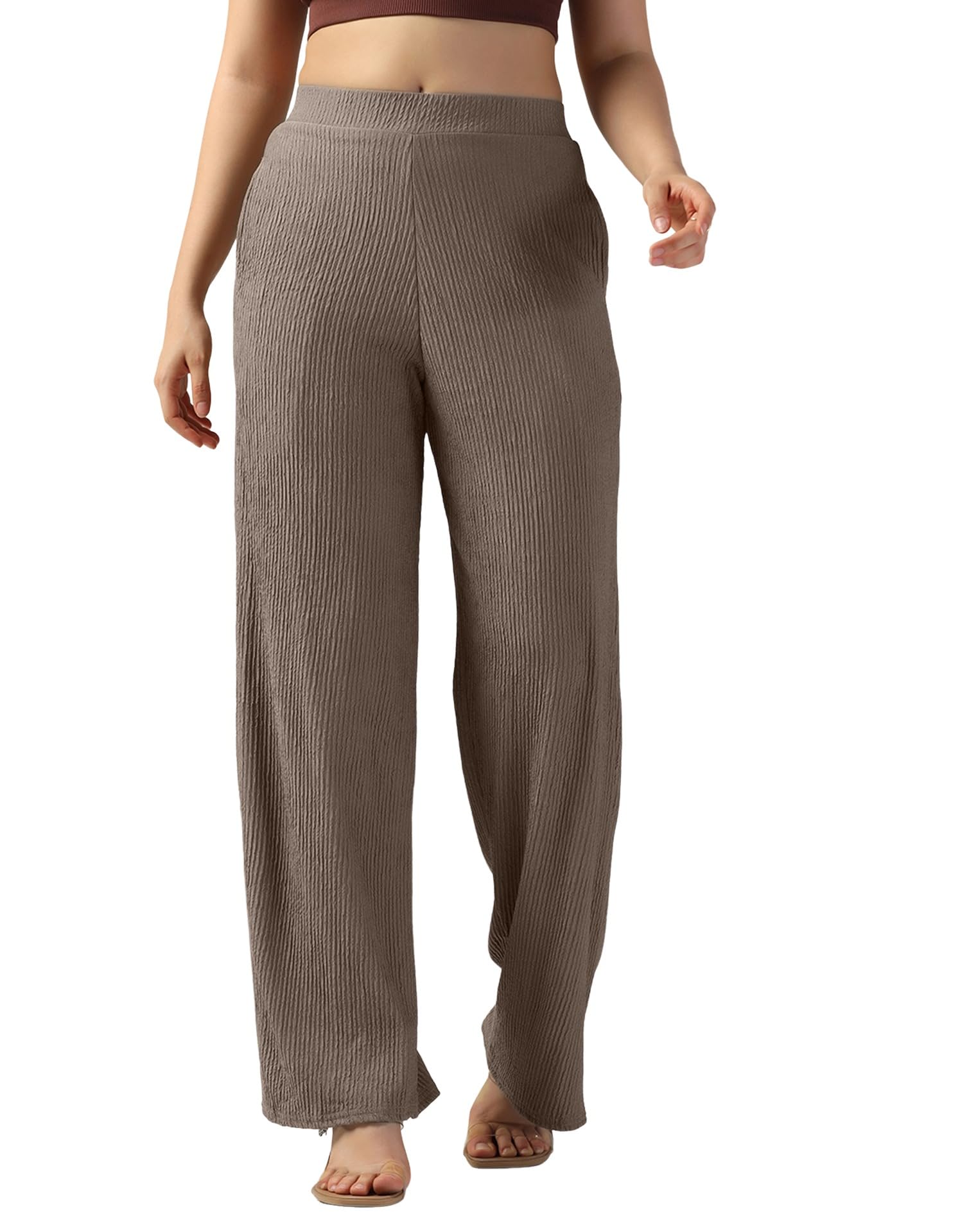 selvia Women's Lycra Straight Formal Trouser, Regular Fit Trouser-picture-28