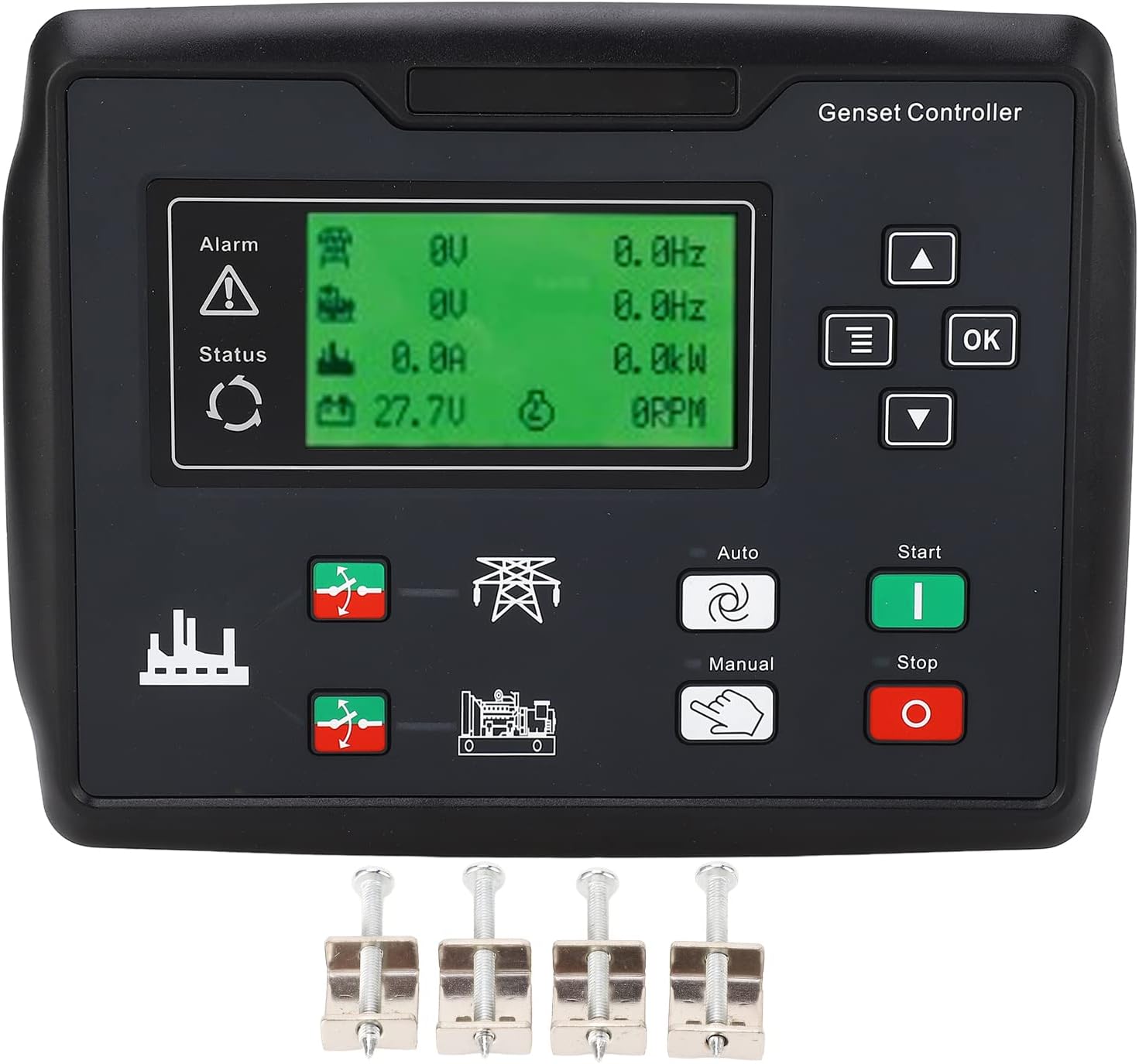 PerGar CLE6120UN+C Generator Controller with four installation screws