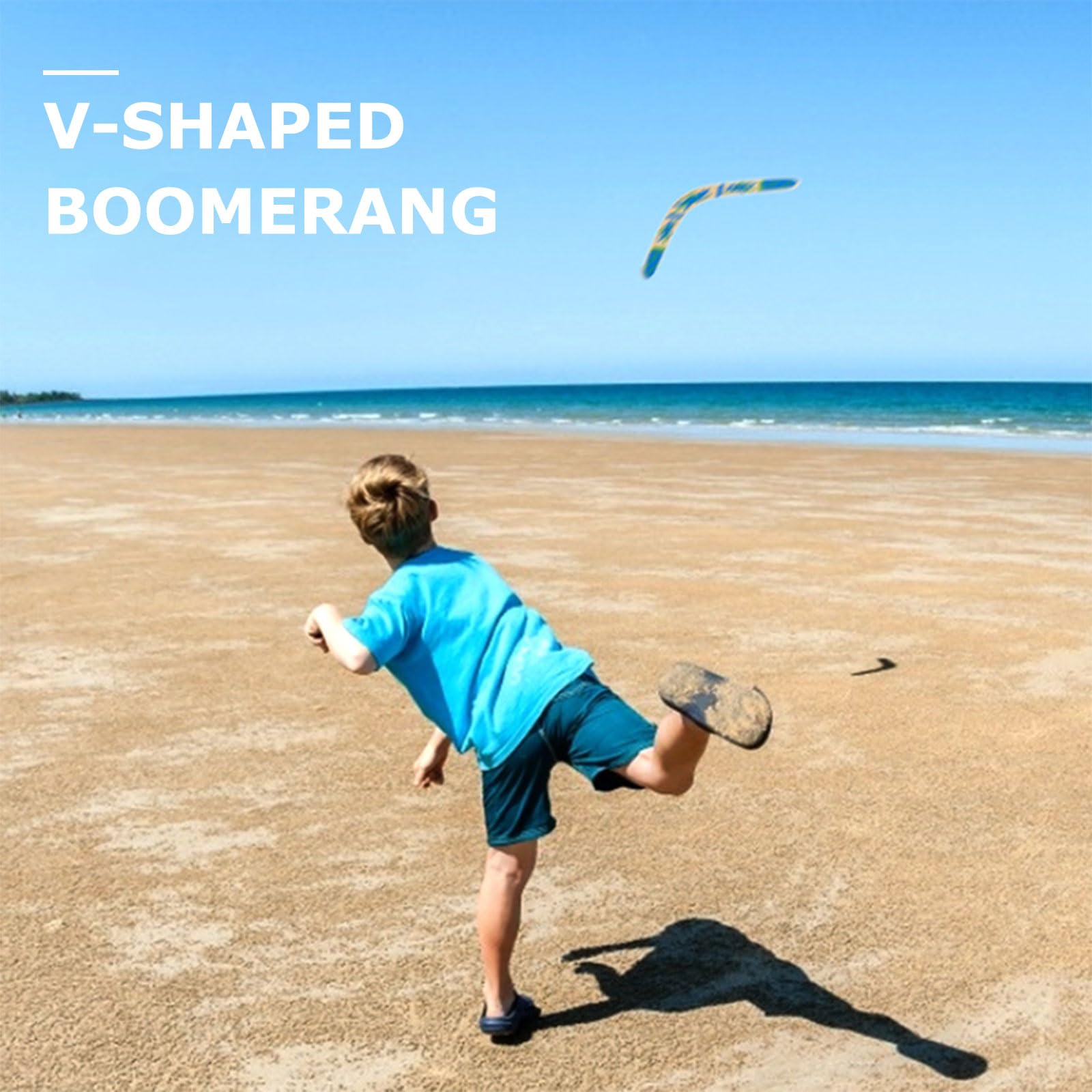 JOYOLA Boomerang di Ritorno in Legno a Forma di V per Bambini e Adulti all'Aria Aperta