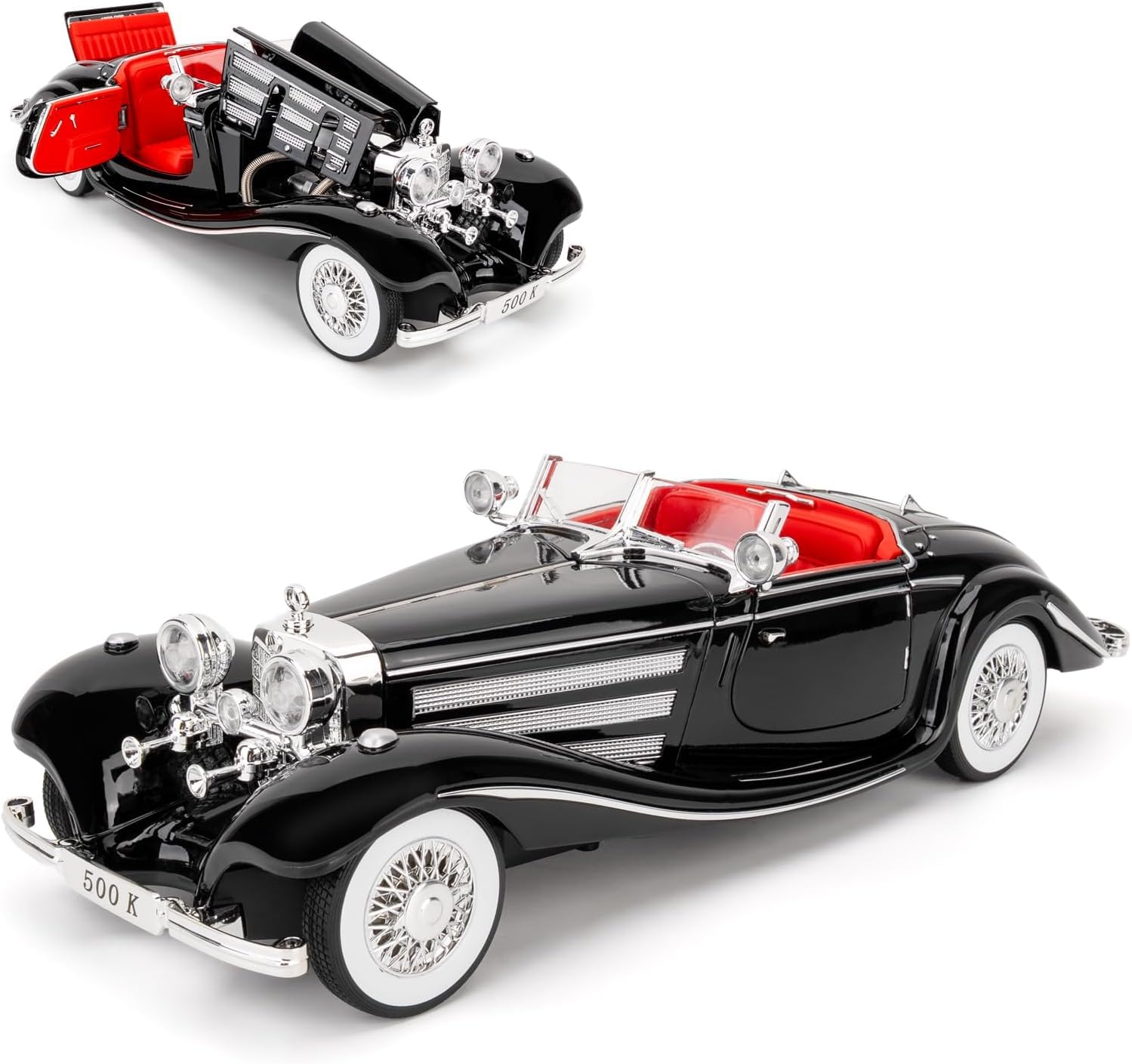 FEXXA 1:18 Scale Classics Benz 500K Die-Cast Metal Car with Sport