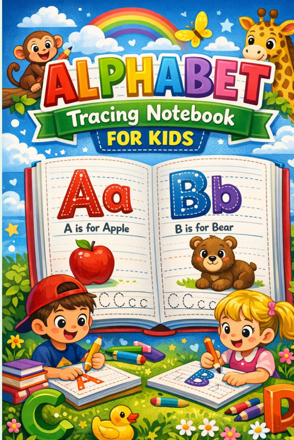 Alphabet Practice Workbook for Kids: ABC Writing Book