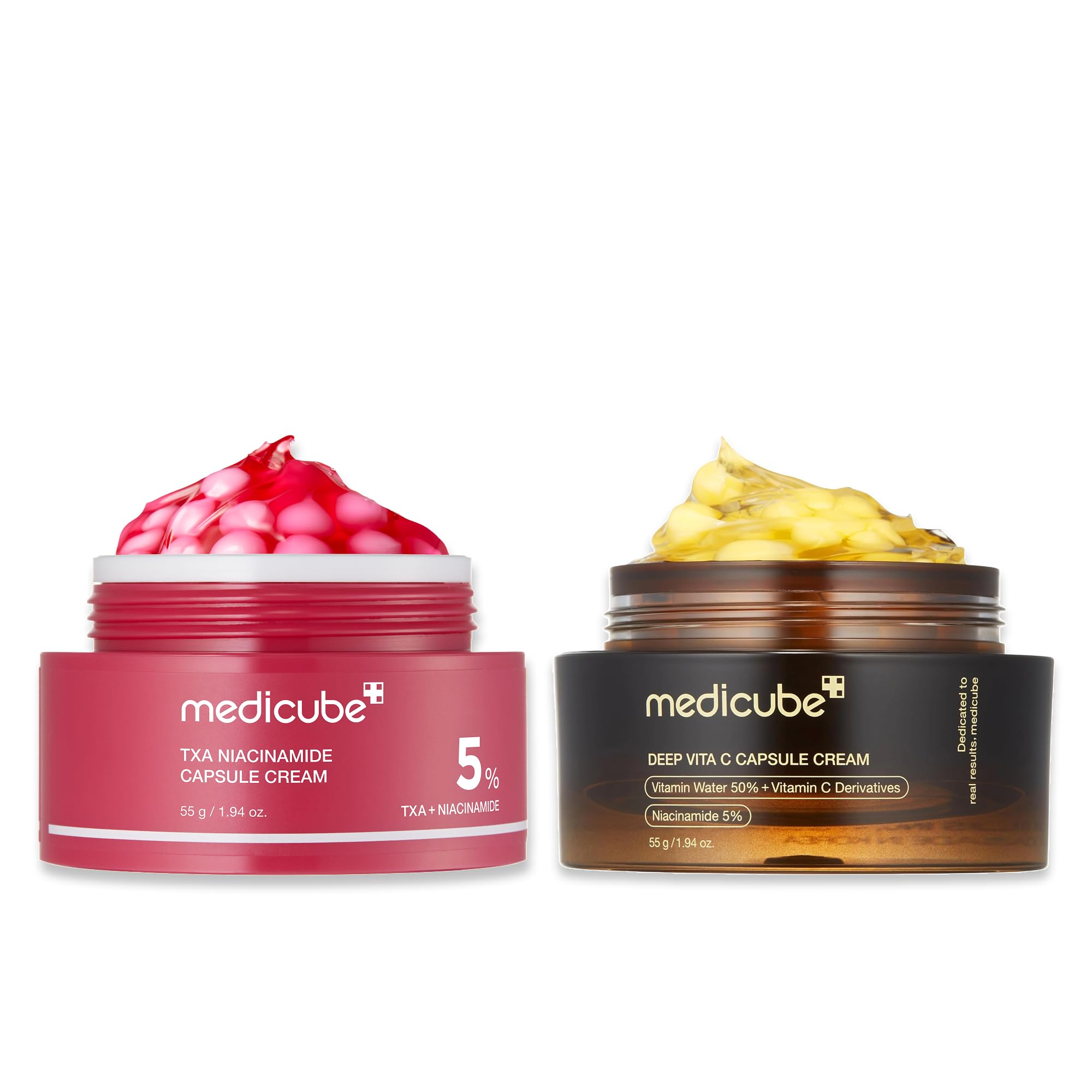 medicube Clear & Glow Capsule Duo - TXA and Deep Vitamin C Capsule Cream