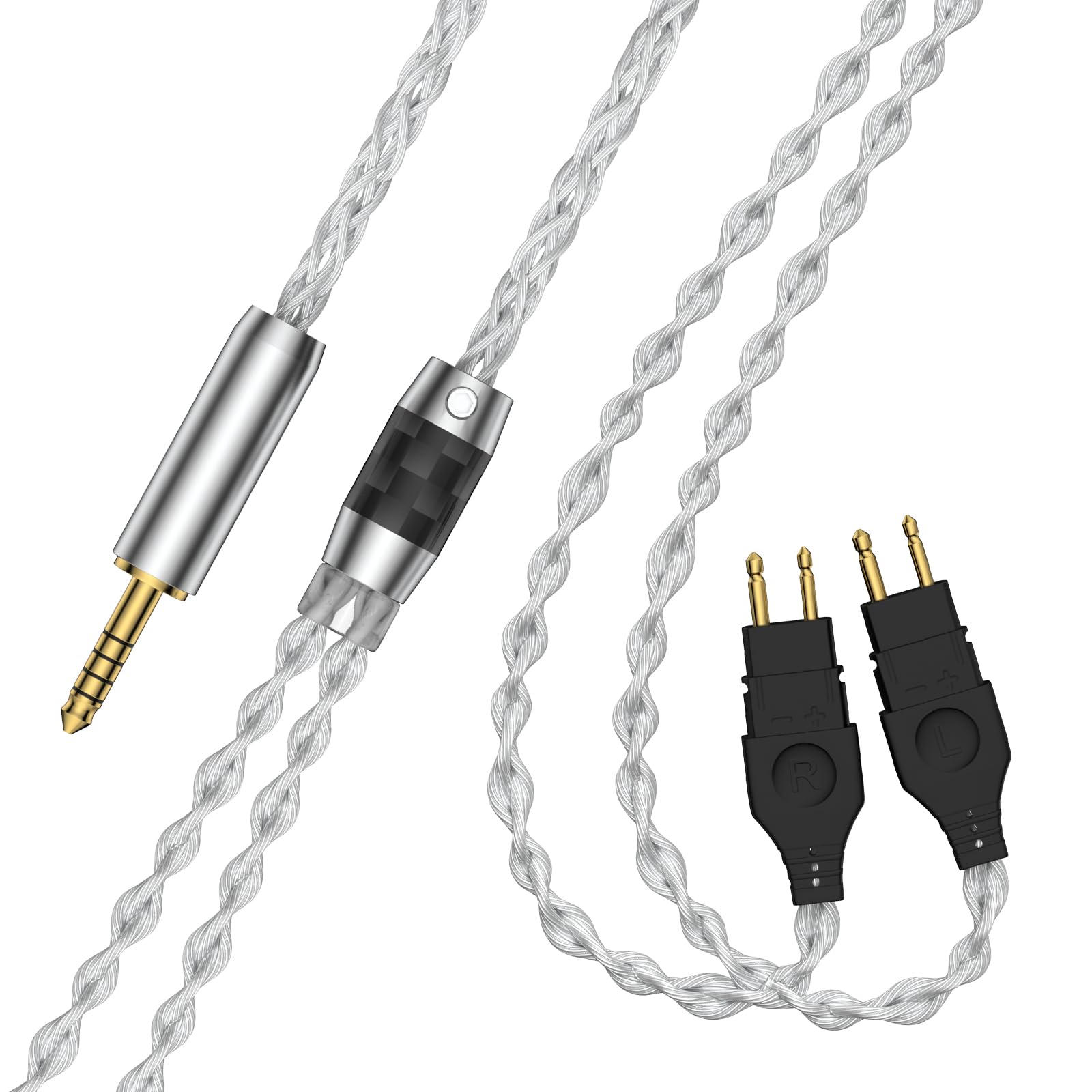 Tirstrup 8 cores Silver Plated Cable HD650 to 4.4mm Balanced Cable