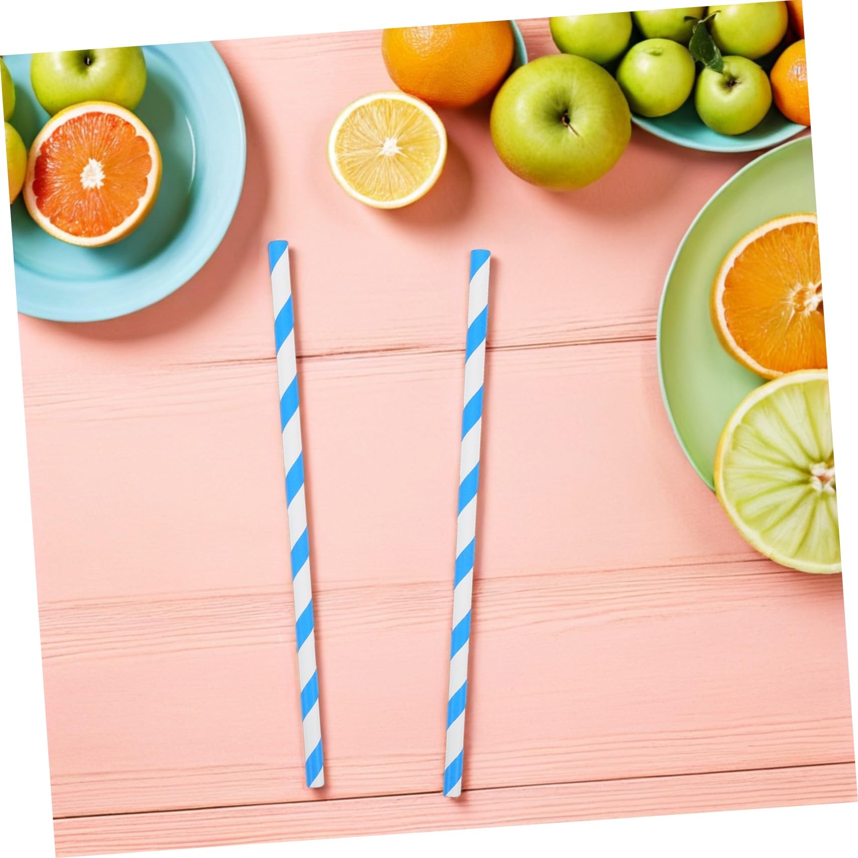 100piezas Palitos de Papel de Malvavisco Colores para Fiestas de Cumpleaños Suministros para Hacer Dulces Soporte para Algodón de Azúcar Eventos