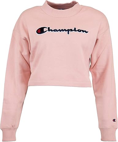 Champion - Sudadera con cuello alto para mujer coral M: Amazon.es: Ropa