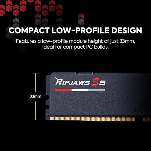 Miniatura 4 de G.SKILL Ripjaws Serie S5 (Intel XMP 3.0) DDR5 RAM 32 GB (2 x 16 GB) 6000MTs CL32-38-38-96 1.35V Memoria de computadora de escritorio UDIMM - Negro