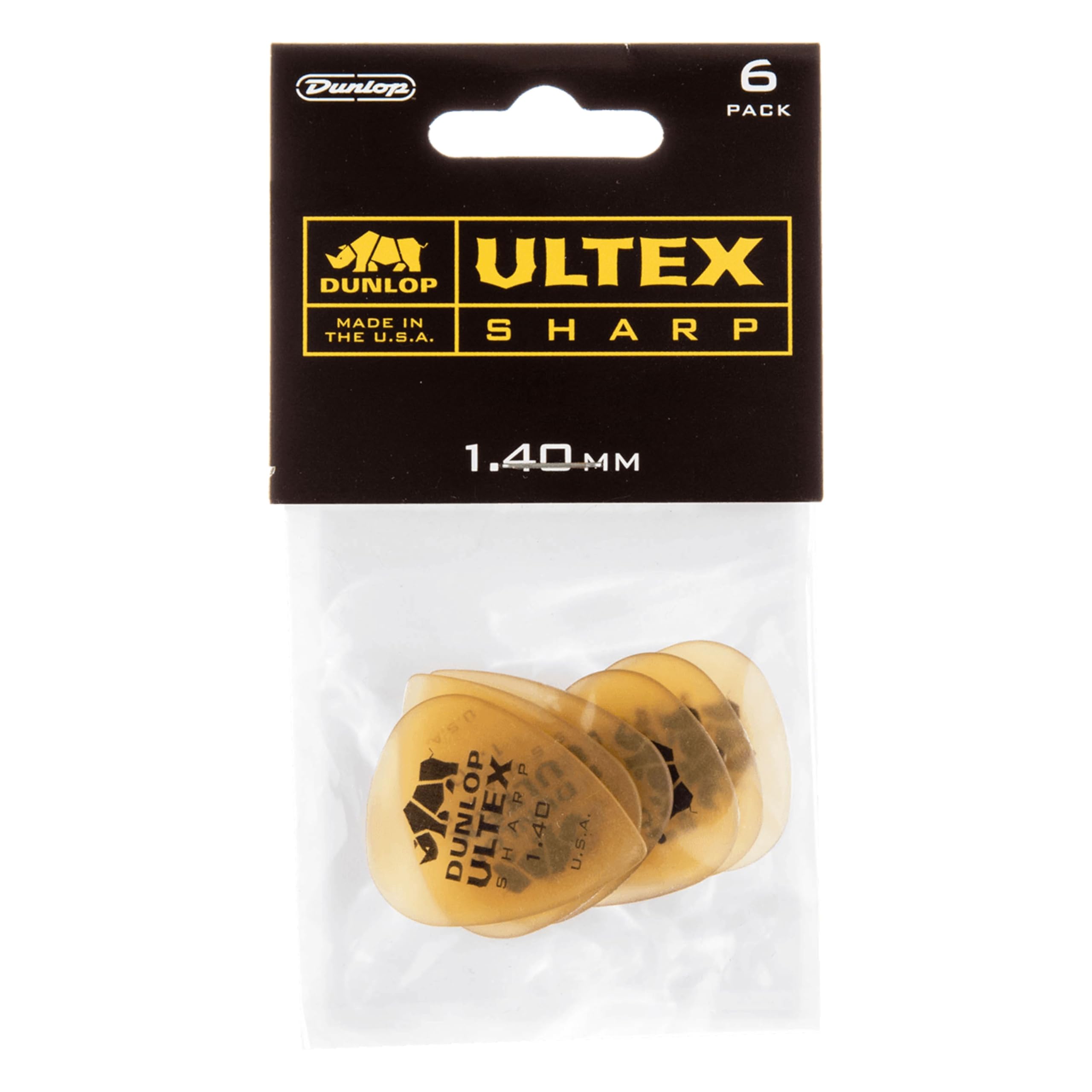 Jim Dunlop Ultex Sharp Pick 1.4MM - 6 Pack