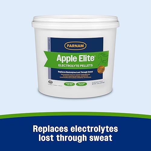 Miniatura 2 de Farnam Suplemento de electrolitos Apple Elite para caballos, reemplaza minerales vitales, fomenta la hidratación, sin azúcar añadida, 7.5 libras,