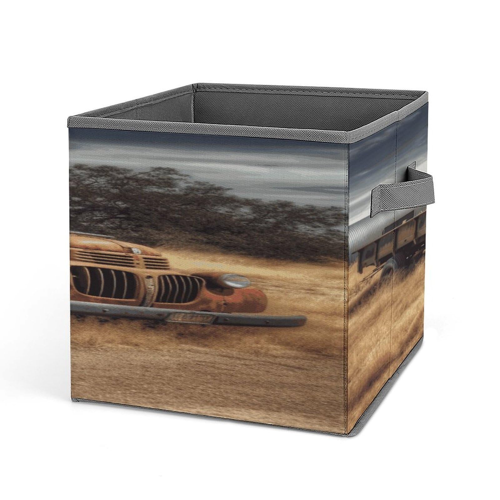 Fekiloot Style Old Truck Car Storage Bins Storage Baskets