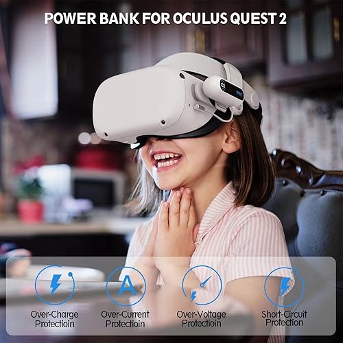 Miniatura 2 de MITO LCD Display Battery Pack for Oculus Quest 2Quest 2 Pro Headset and Elite Strap VR Extend Power Accessories for Meta Quest 2 Lightweight &