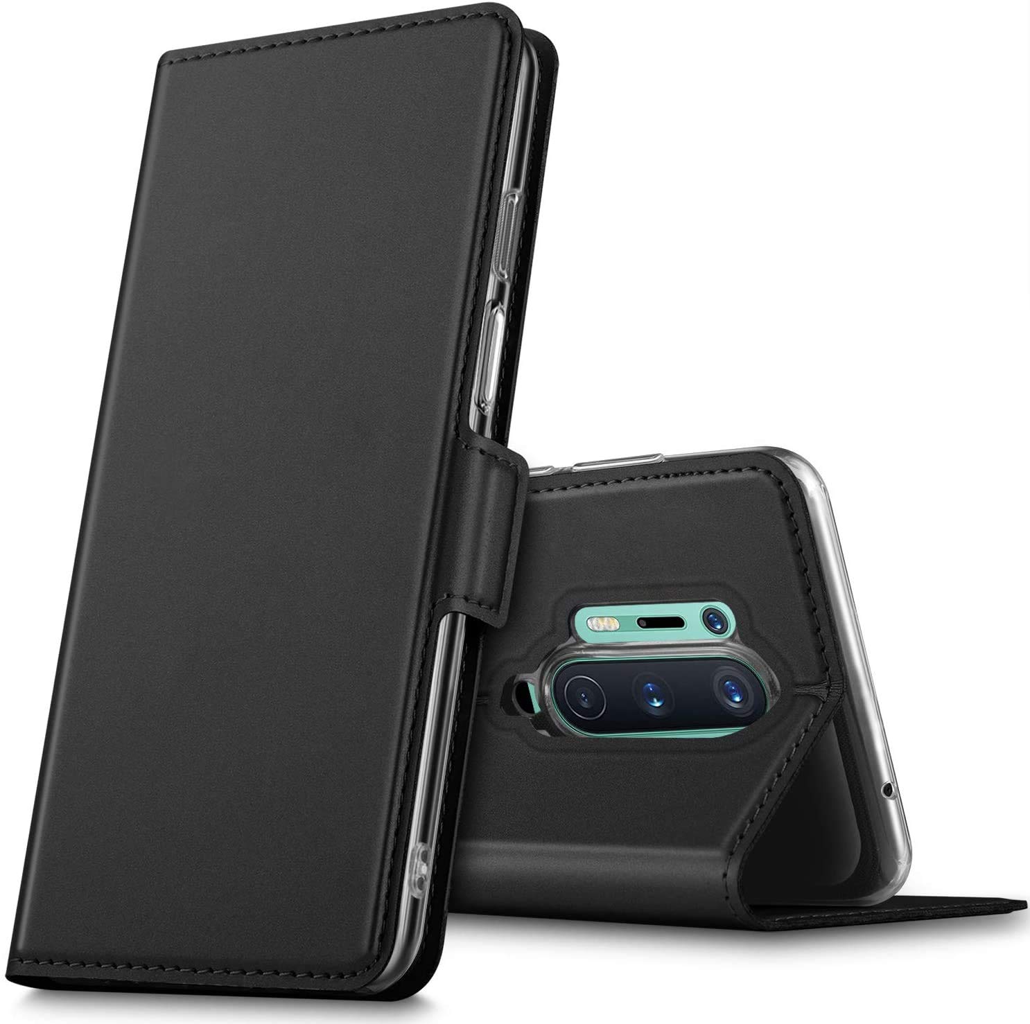 Kapa Noble Slim Magnetic & Card Holder Stand Leather flip case Cover for oneplus 8 pro/one Plus 8 pro (Black) - Black (B0896WJTYX) Amazon Price History, Amazon Price Tracker