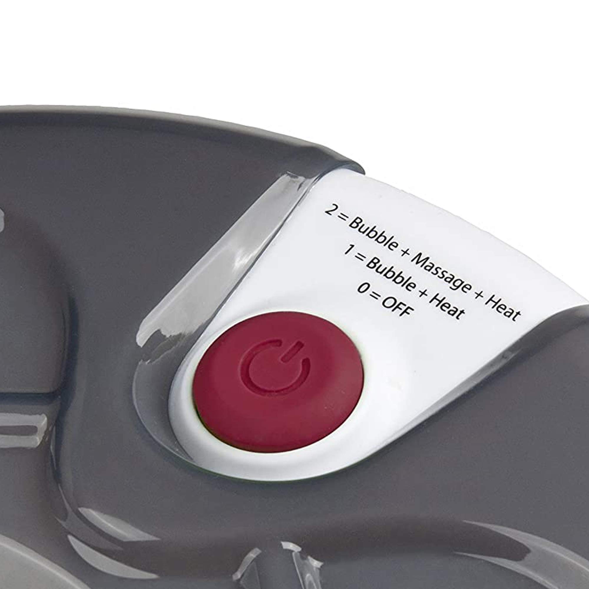 Ecomed FS-52E Fußsprudelbad mit Fußreflexzonenmassage, elektrisches Fußbad, Wärmefunktion, Fußbad mit Massage und Heizung, für große Füße und eine angenehme Fußmassage