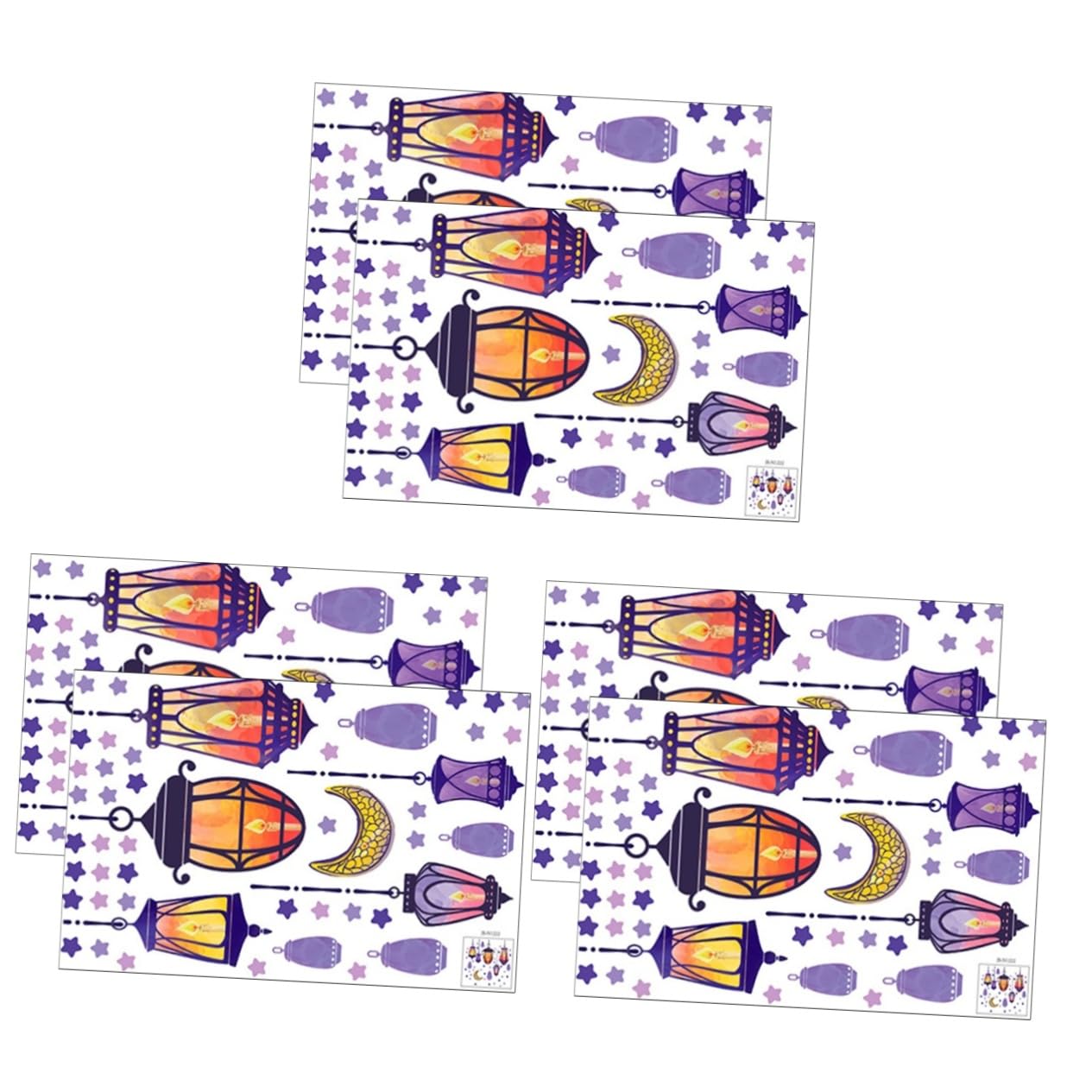 ifundom 6fogli Adesivi Murali Decorativi Per Camera Dei Stickers Con Stelle e Facile Da Applicare e Rimuovere Per Decorare Camerette e Ambienti Giovanili