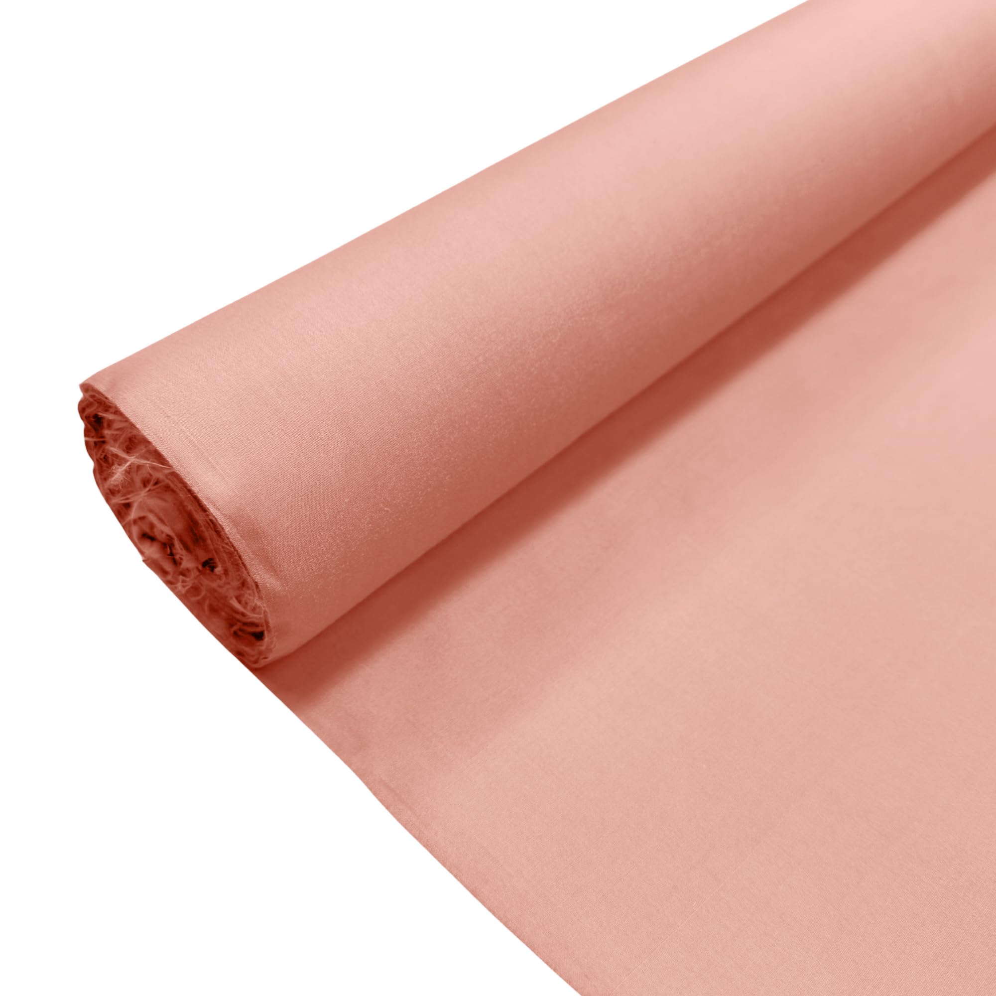Blush Plain Polycotton Fabric Dress Craft Poly Cotton Material | 3 Metre (300cm x 112cm) | Soft Poly Cotton for Sewing, Dressmaking, Crafts, Bunting & Lining