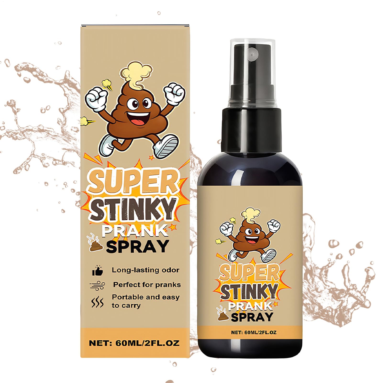 Stinking Spray - 60ml Extremely Strong Liquid Odour Accessory for Funny Jokes and Pranks | Wet Type Wax - for Adult Parties April Fools Halloween