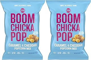 Angie’s BOOMCHICKAPOP Caramel and Cheddar Mix Popcorn, 6 Oz (Pack of 2)