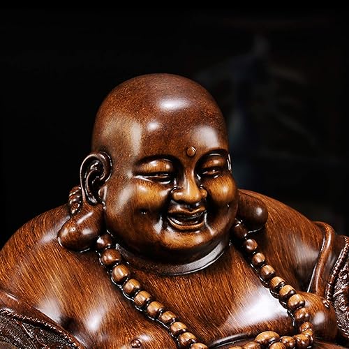 Miniatura 6 de CHUNCIN - Estatuas de Buda riendo Estatuas de Buda Estatuas de Arte y Artesanía de la Suerte Felicidad Esculturas de Riqueza Decoración del Hogar