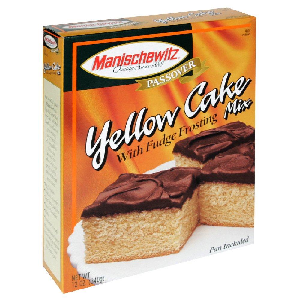 Manischewitz Cake Mix, Yellow, Passover, 12-ounces (Pack of 4)