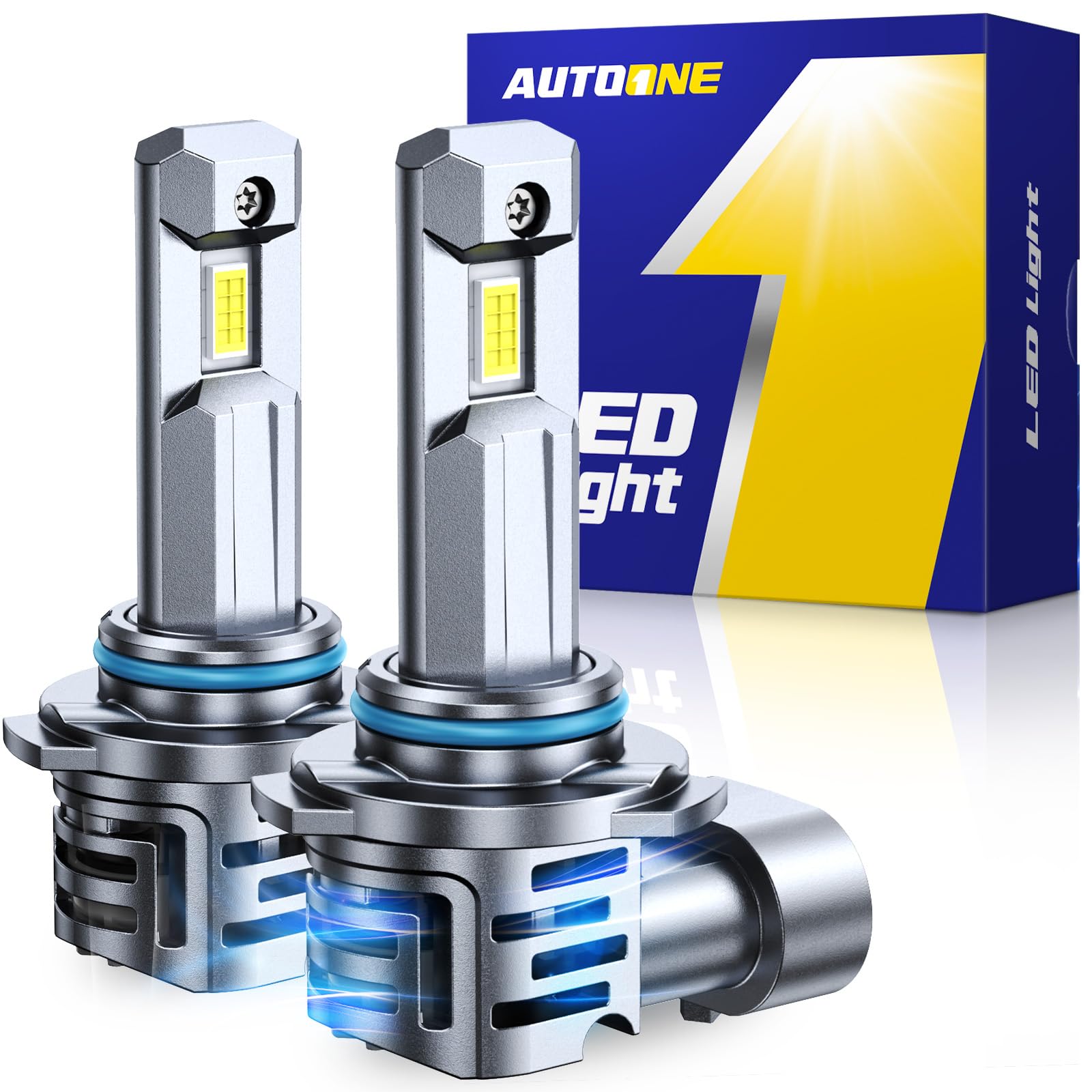 AUTOONE 2026 Upgraded 9005 Bulbs, 1400% Bright 70000 Lumens HB3 Light Bulbs
