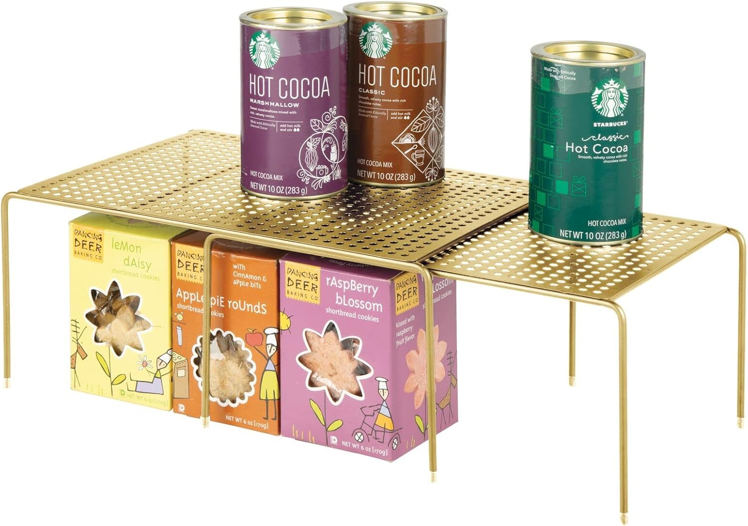 Buy mDesign Expandable Steel Kitchen Pantry, Counter Organizer Shelves