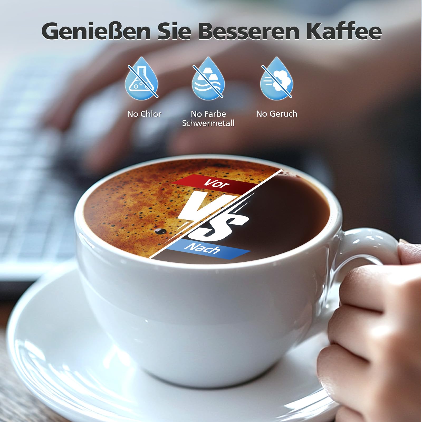 4 Stück Wasserfilter Kompatibel mit Philips AquaClean CA6903/10 CA6903/22 CA6903, 2-stufige Wasserfilterkartusche Passend für Saeco & Philips Kaffeevollautomaten