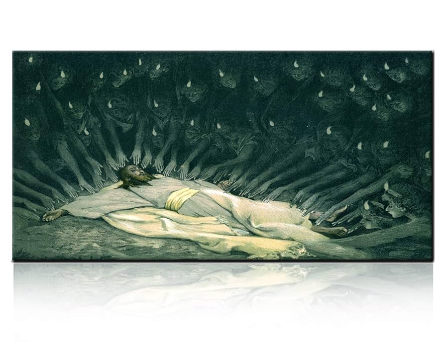 ロヴィス・コリント 複製画 「ヴァルヒェン湖の復活祭」 額装付き ロヴィス・コリント 複製画 「ヴァルヒェン湖の復活祭」 額装