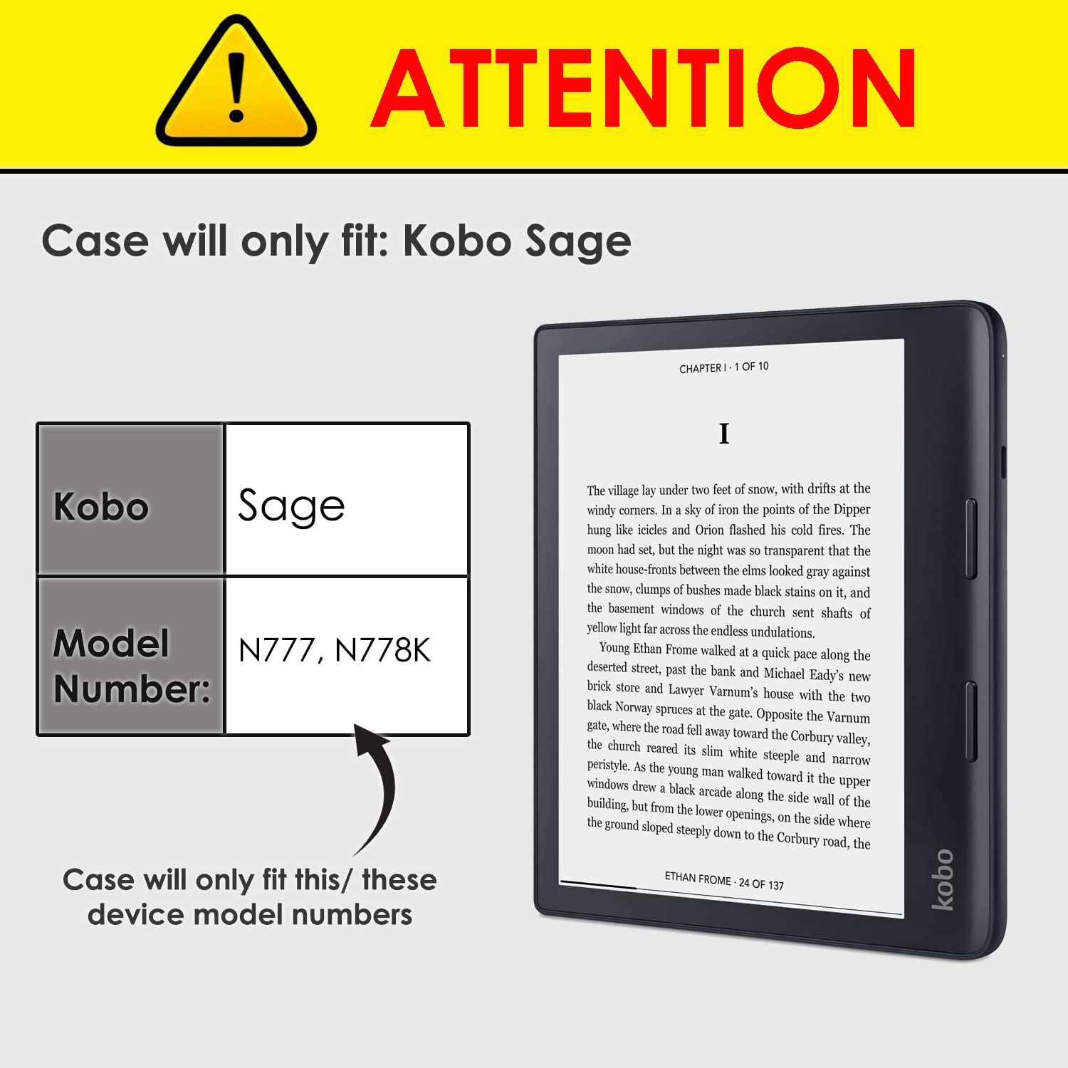 Forefront Cases Funda para Kobo Sage (Modelo: 2021) - Delgado, Ligera y Protectora Funda para Kobo Sage - Smart Auto Sueño Estela Función (Carcasa) - Púrpura — view 4