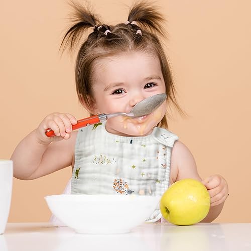 Miniatura 6 de Zainpe Baberos de algodón de muselina a presión para bebés, baberos ajustables para eructos, baberos suaves para niños y niñas