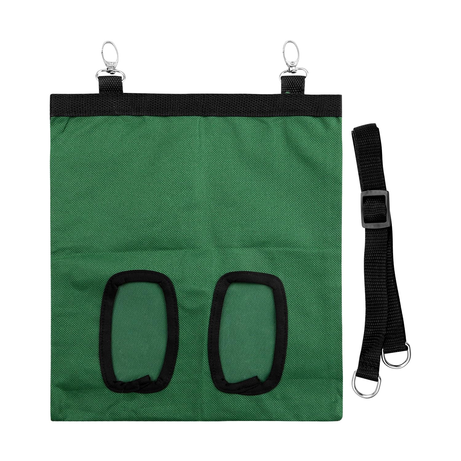 Rumyve Rabbit Hay Feeder Bag,Long Wear Feeder Bag,Oxford Fabric Hanging Bag,Small Animals Hay Feeder Bag for Rabbit Guinea Pig Hamster(Green)