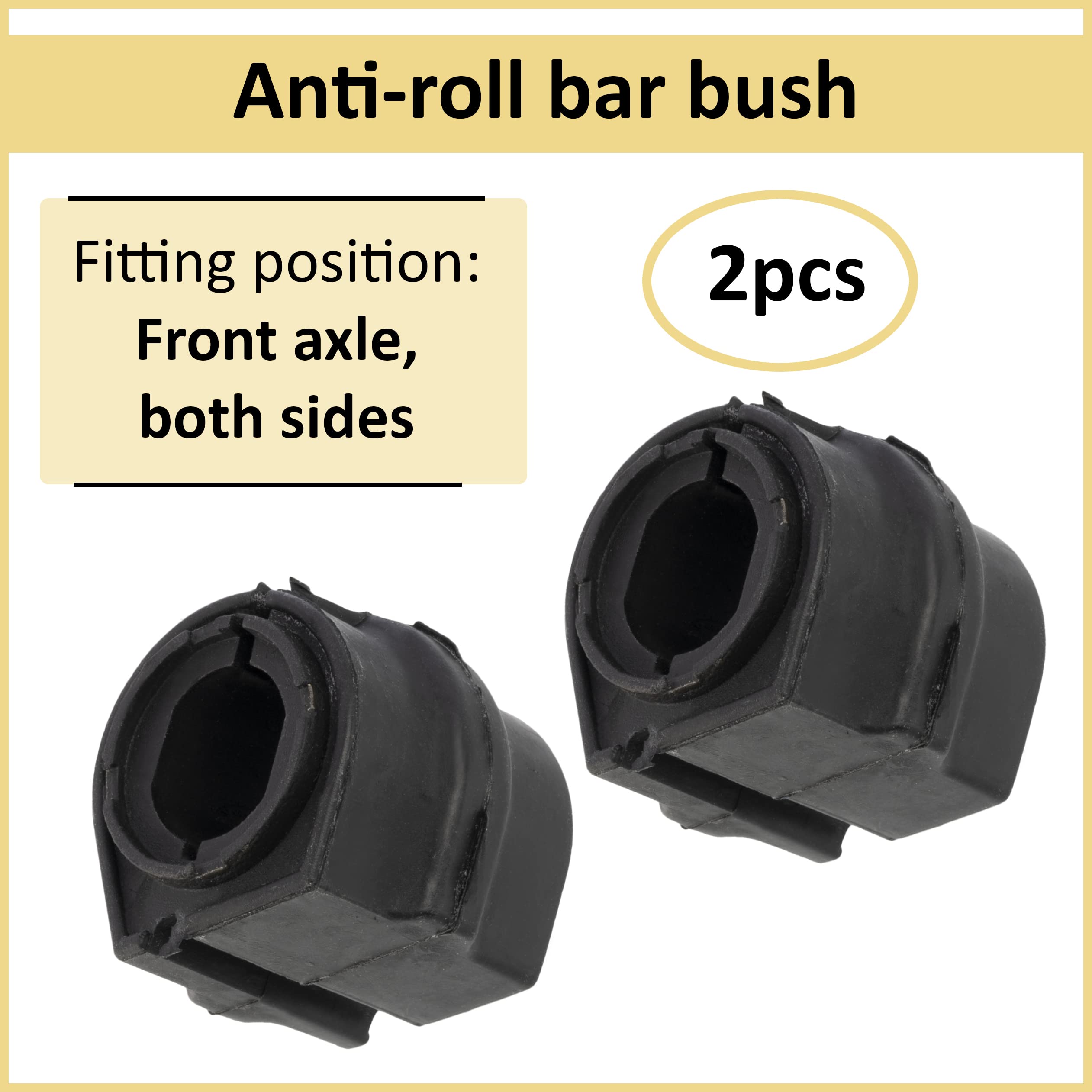 AERZETIX - C43302 - Lot de 2 Suspensions, stabilisateurs - côté de montage: des deux côtés de l'essieu avant - nombre par essieu: 2 - compatible avec 509489, 5094E3