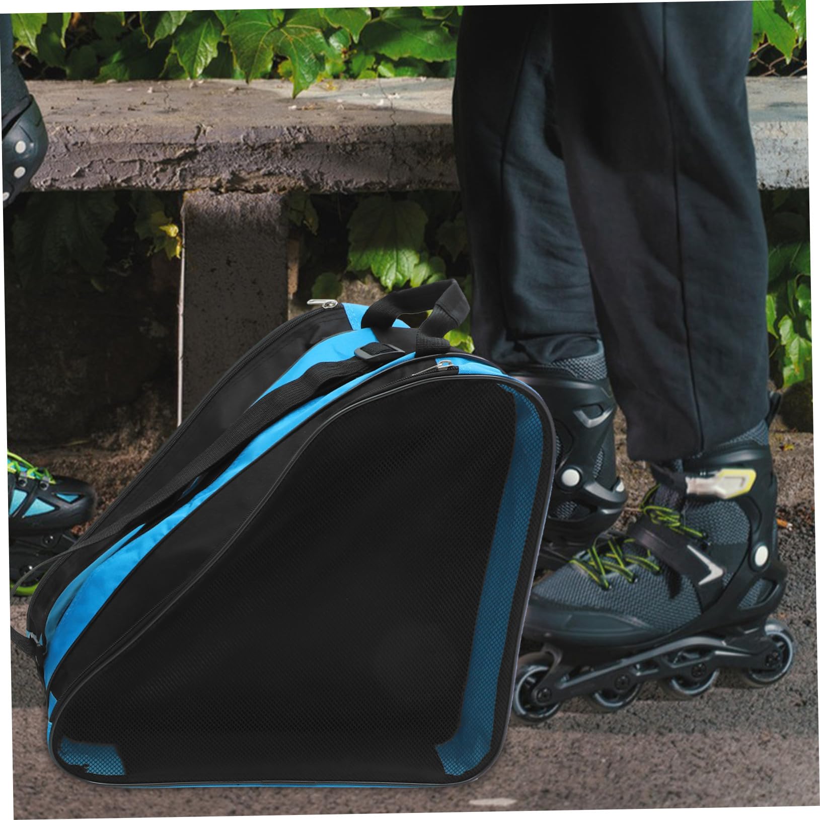 SUPVOX Borsa Porta Pattini a Rotelle 2 Pezzi in Oxford, Nero, Portatile | Pattini su Rotelle e Ghiaccio, Uso Outdoor, Semplice Pulire, Design Semplice e Pratico