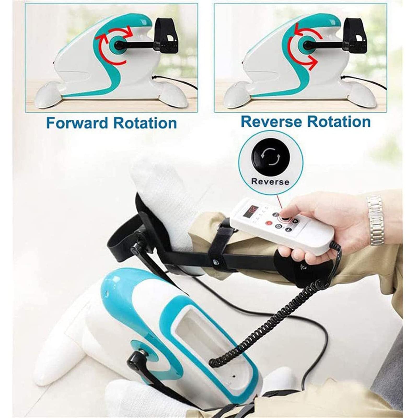 Pedale Elettrico per Esercizi Fitness, Attrezzatura per Palestra riabilitativa, Cyclette Elettronica per Terapia Fisica e Riabilitazione, Trainer motorizzato per disabili, Anziani, pazienti