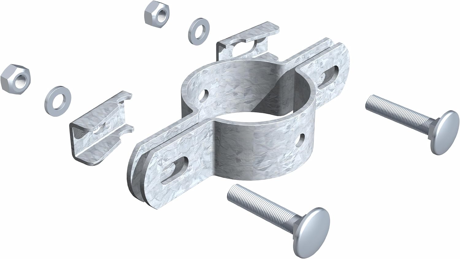 GAH-Alberts Double Clasp 34 mm feuerverzinkt