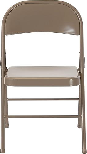 Miniatura 11 de Flash Furniture Paquete de 4 sillas plegables de metal gris con doble refuerzo de la serie HERCULES Gris,Beige,Negro -,Rojo -