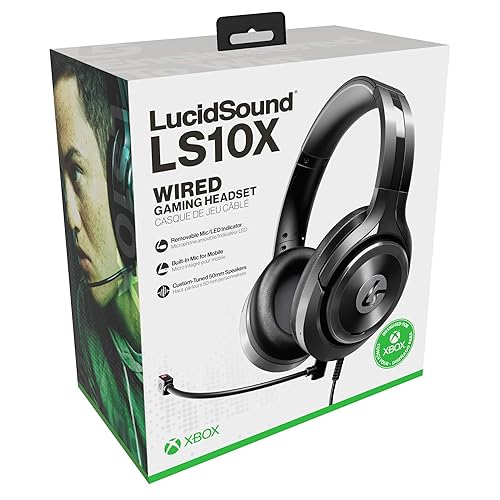 Vista 6 de LucidSound LS10X Stereo Gaming Headset for Xbox One & Xbox Series XS, Compatible with Nintendo Switch, PC, Mac, iOS and Android