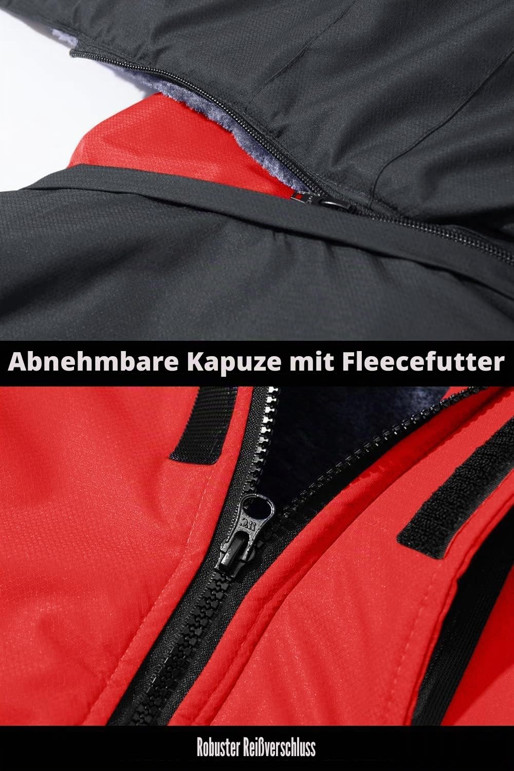 MAGCOMSEN Winterjacke Herren Wasserdicht Skijacke mit Abnehmbarer Kapuze