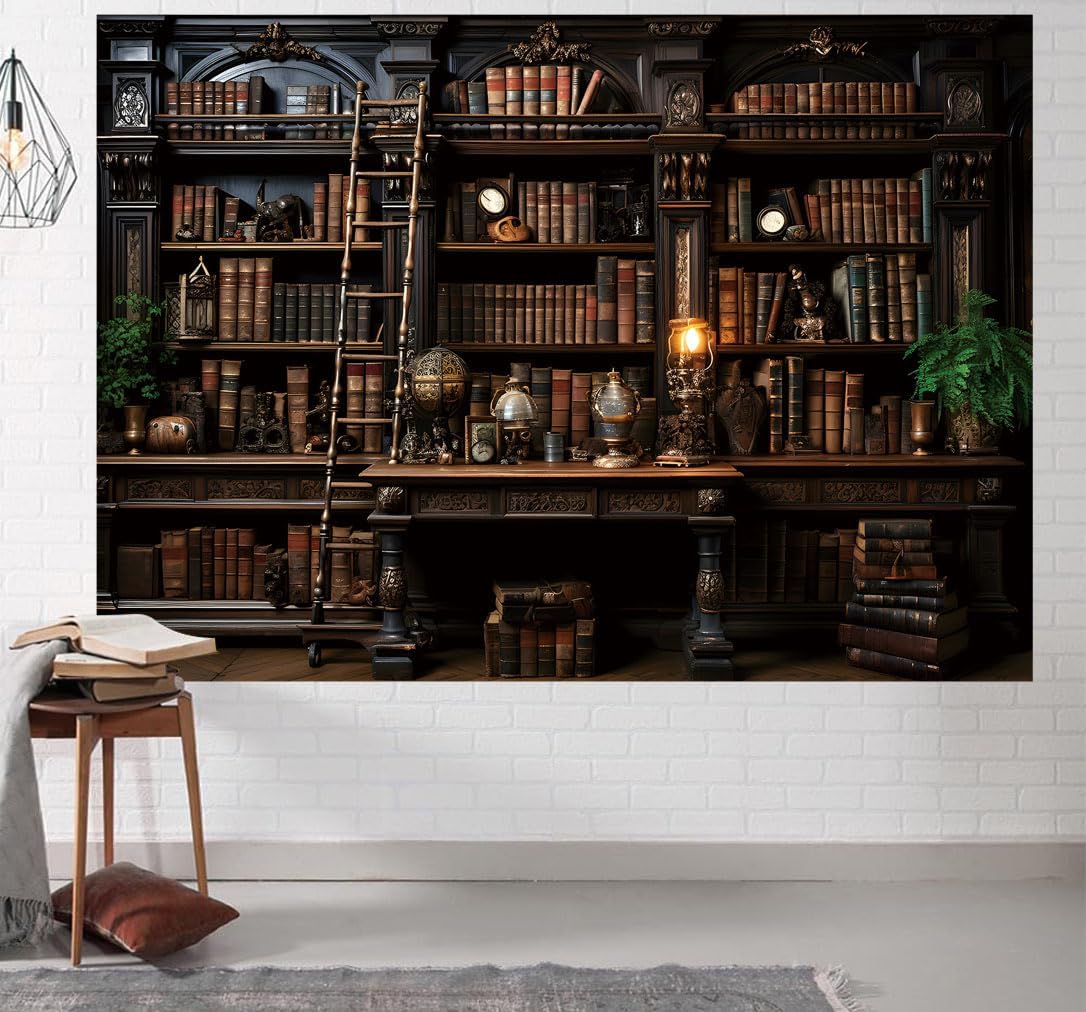 Dark Library Background