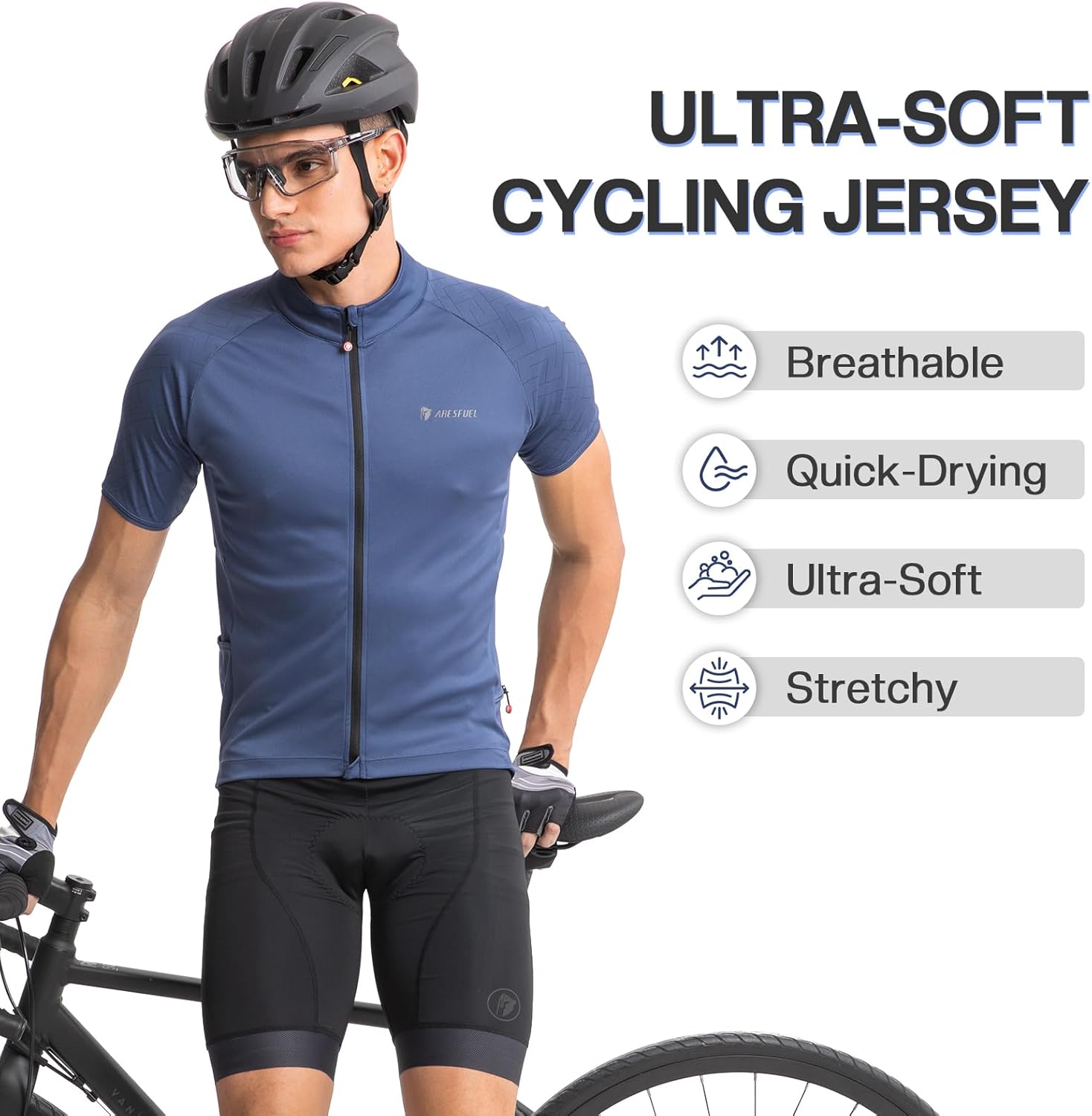 Ultra-Soft 6 Pockets Cycling Jersey Men Short Sleeves Road Bike Shirts Biking Bicycle Mountain Bike Jersey - Image 2