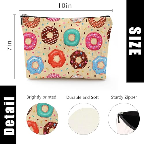 Miniatura 2 de YUMQSEOS Bolsa de maquillaje para mujer, bolsa de maquillaje de viaje, bolsa grande para cosméticos, bolsa con cremallera, bolsas de aseo y