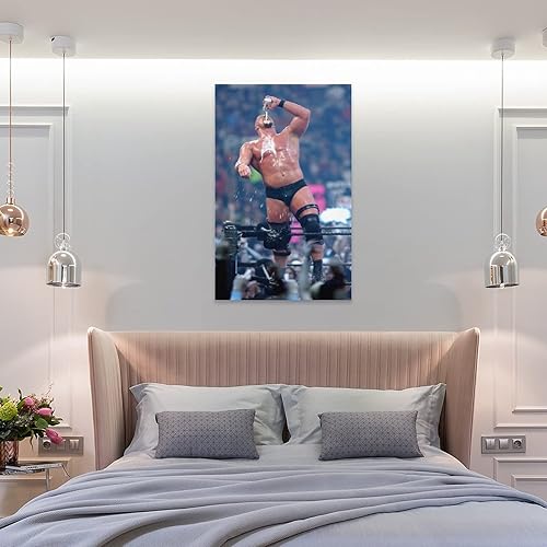Miniatura 8 de Pósteres e impresiones Stone Cold Steve Austin Wrestling Beber Póster de decoración de bar para hombres, pinturas artísticas de pared, lienzo,