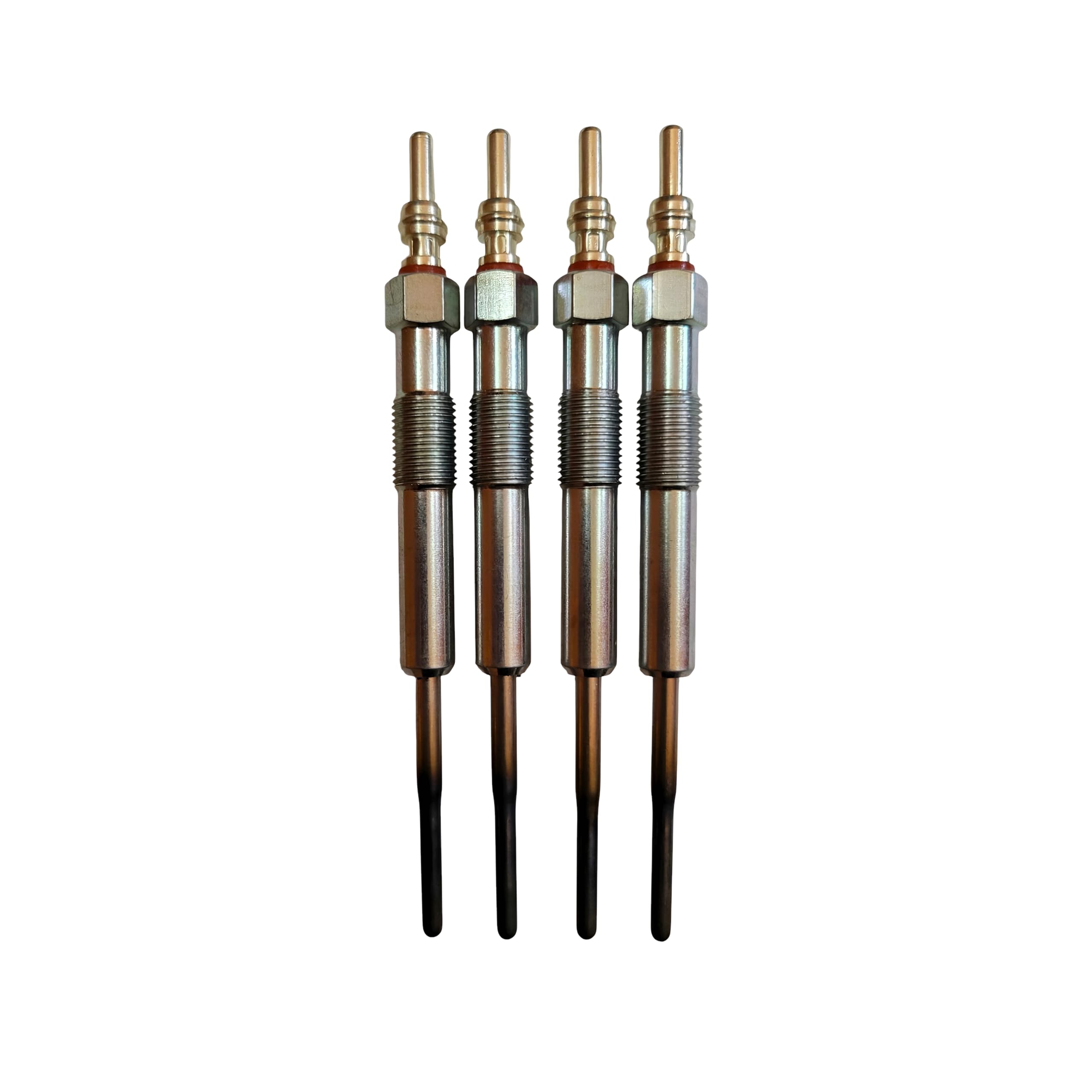 Diesel Glow Plug (Set of 4) | Compatible with Tempo Traveller, Force Cruiser, Toofan, Trax Gama & Ambulance Vans | 2.0L/3.0L Diesel Engines | Dual Coil, Fast Heating, Long Life | TBS - The Black Smith