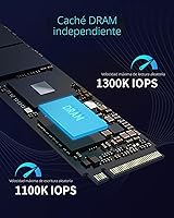 Vista 4 de Predator M.2 SSD 2TB GM7000 con caché DRAM NVMe 1.4 2280 PCIe Gen4×4 Ultra alta velocidad (lectura máxima: 7400MB/s, escritura máxima: 6700MB/s) SSD