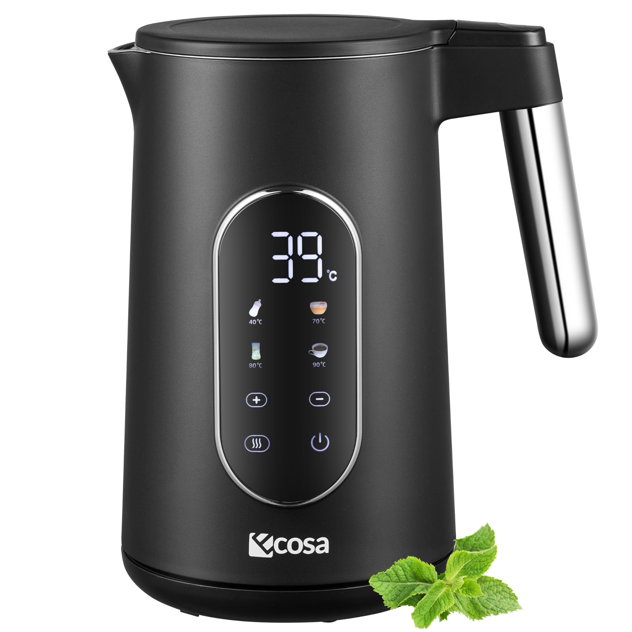 ecosa Edelstahl-Wasserkocher 1,7 L