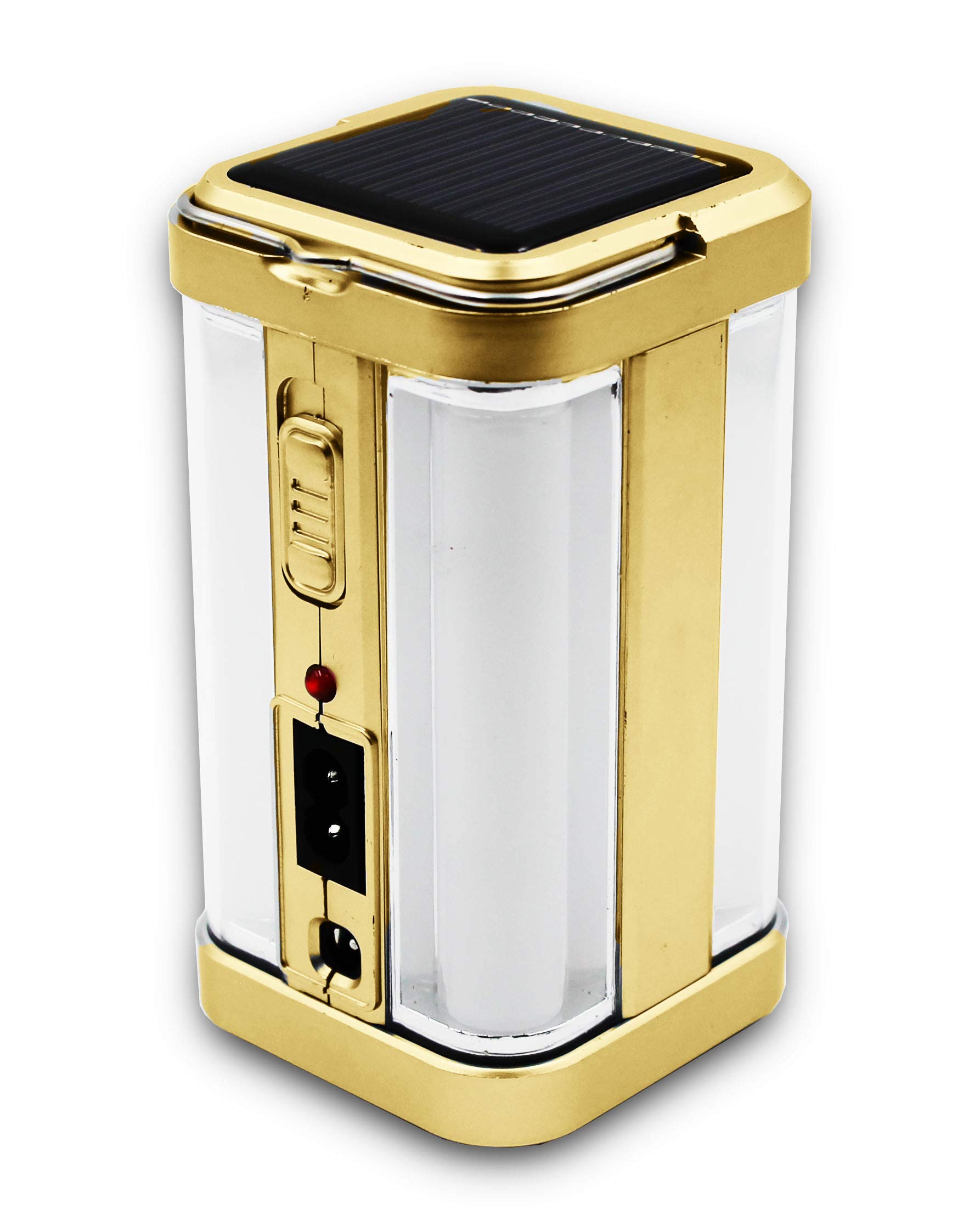 IDOLESHOP® 4 Tubes 360 Degree Electric Lantern with Solar and Rechargeable Emergency Light (Golden) (B08Z86CVV6) Amazon Price History, Amazon Price Tracker