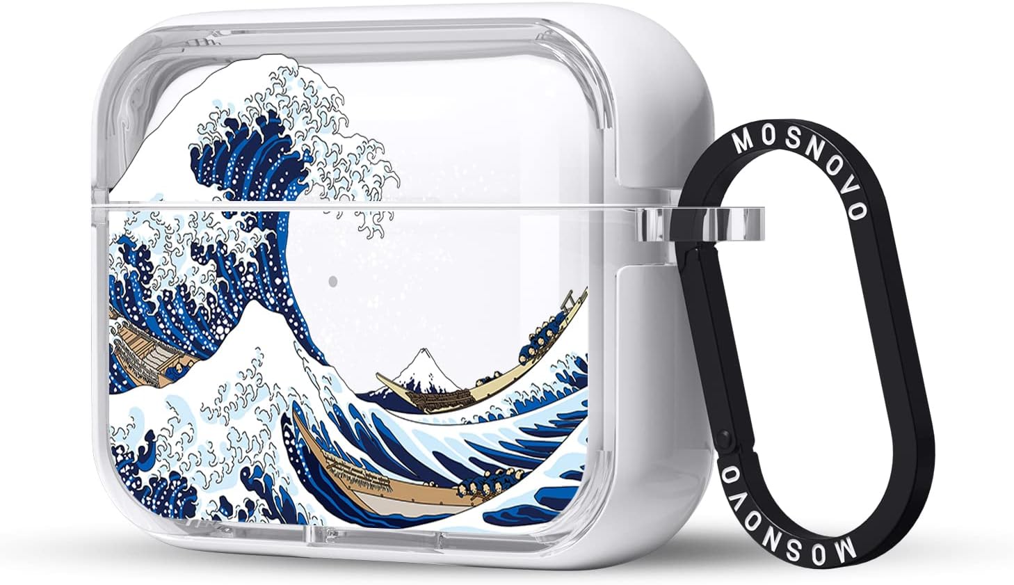 MOSNOVO Great Wave AirPods Pro 2 Shockproof Clear Ring MOSNOVO Great Wave AirPods Pro 2 Shockproof Clear Ring